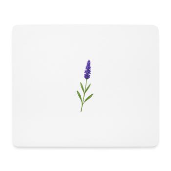 Lavender blossom – delicate natural art - Mouse Pad (horizontal) - white - Front