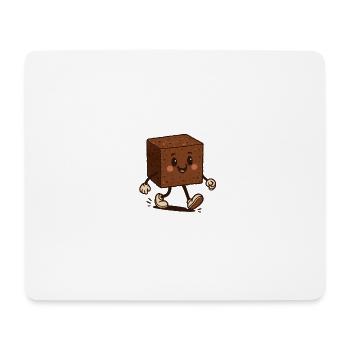 Happy Brownie - Mouse Pad (horizontal) - white - Front