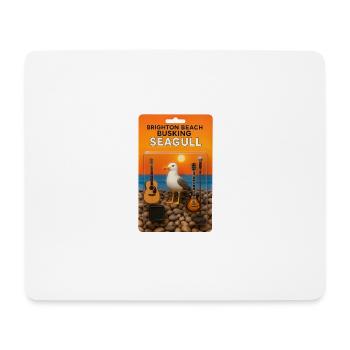 BBB Seagull Action Figure v3 - Mouse Pad (horizontal) - white - Front
