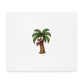 Verrückte Palme - Mousepad (Querformat) - Weiß - Vorne