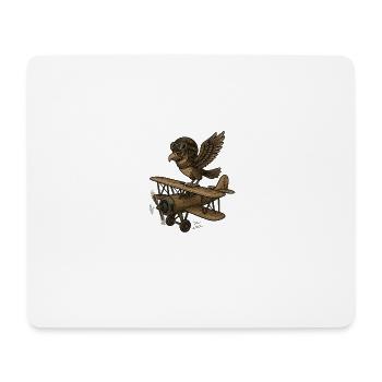 Airplane pilot - Mouse Pad (horizontal) - white - Front