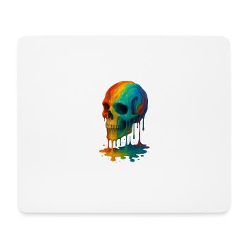 Skull Colorblast - Mouse Pad (horizontal) - white - Front