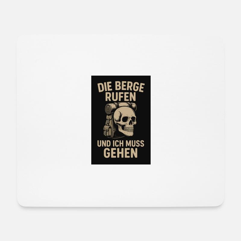 Die Berge rufen - Mousepad (Querformat) - Weiß