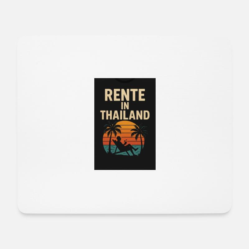 Rente in Thailand - Mousepad (Querformat) - Weiß