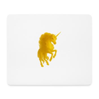 Licorne dorée - Tapis de souris (format paysage) - blanc - Devant