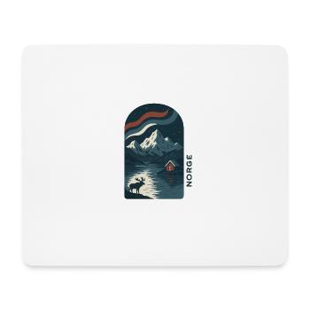 Norwegen - Mousepad (Querformat) - Weiß - Vorne