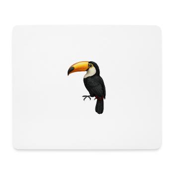 Toucan – Couleurs des Tropiques - Tapis de souris (format paysage) - blanc - Devant