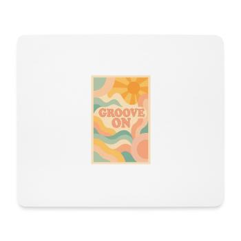 Groove on - Tapis de souris (format paysage) - blanc - Devant