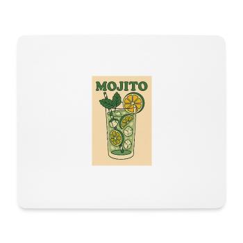 Mojito - Tapis de souris (format paysage) - blanc - Devant