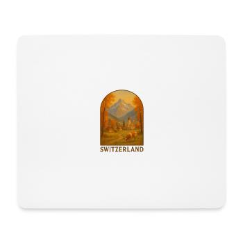Schweiz - Mousepad (Querformat) - Weiß - Vorne