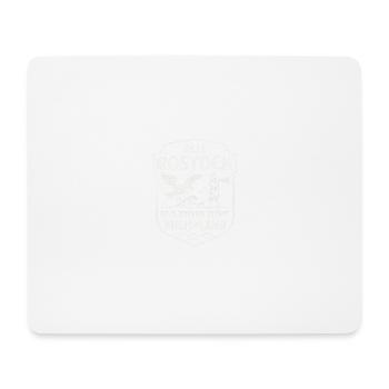 Aus Rostock – Und keiner zieht mich an Land | Möwe - Mousepad (Querformat) - Weiß - Vorne