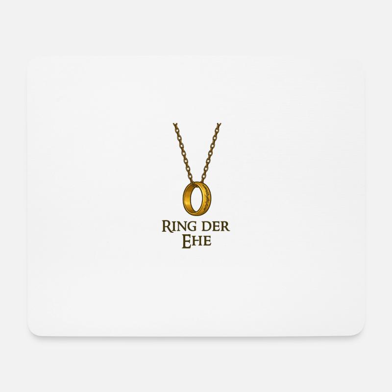 Ring der Ehe - Mousepad (Querformat) - Weiß