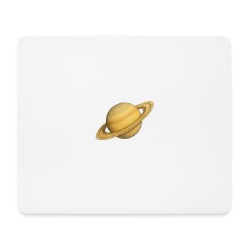 Planeten-Ringe - Mousepad (Querformat) - Weiß - Vorne