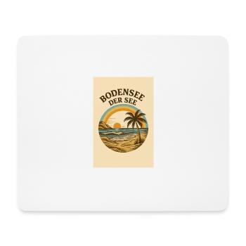 Le lac de Constance - LE lac - Tapis de souris (format paysage) - blanc - Devant