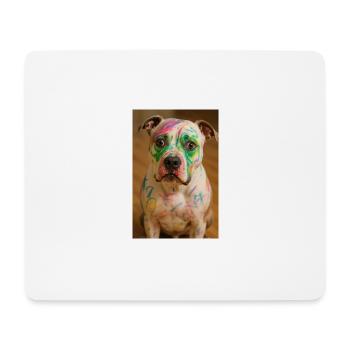 The painted dog - Mouse Pad (horizontal) - white - Front
