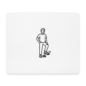 sport - Tapis de souris (format paysage) - blanc - Devant