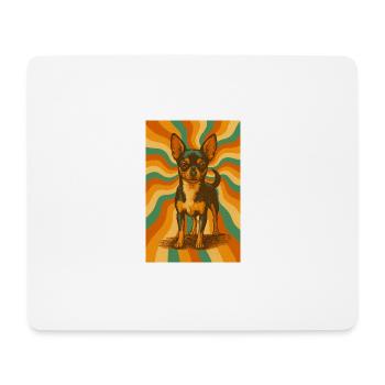 Groovy Chihuahua - Mousepad (Querformat) - Weiß - Vorne