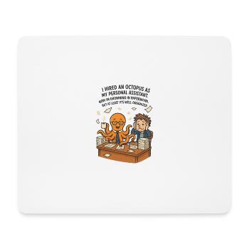 0008 octopus assistant - Mousepad (Querformat) - Weiß - Vorne