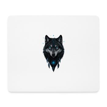 Mystic Wolf - WiederWilderLeben - Mousepad (Querformat) - Weiß - Vorne