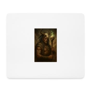 Ancien sorcier - Tapis de souris (format paysage) - blanc - Devant