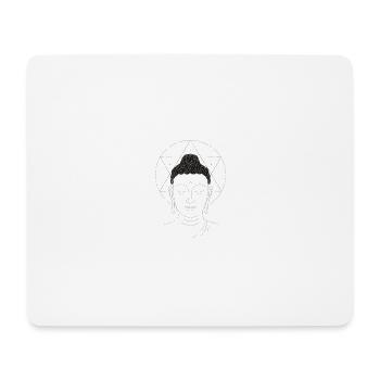 Achtsamkeit Yoga Meditation Innerer Frieden - Mousepad (Querformat) - Weiß - Vorne