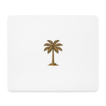 Vintage minimal palm - Mouse Pad (horizontal) - white - Front