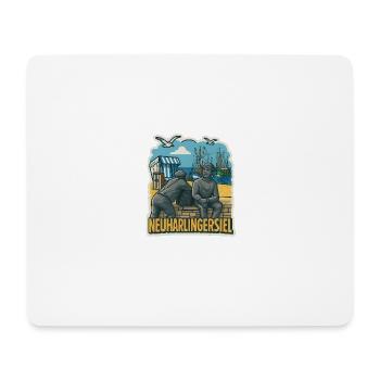 Neuharlingersiel - Mousepad (Querformat) - Weiß - Vorne