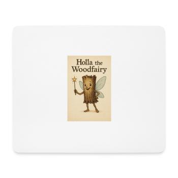 Holla the Wood fairy - Holla die Waldfee print - Mousepad (Querformat) - Weiß - Vorne