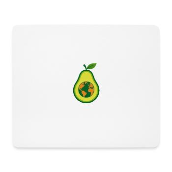 Avocado Love – Sain et heureux - Tapis de souris (format paysage) - blanc - Devant