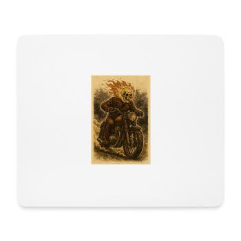 Ghost Rider dans un style vintage - Tapis de souris (format paysage) - blanc - Devant
