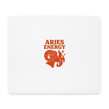 Aries Energy - Fire Sign Aries Design - Mouse Pad (horizontal) - white - Front