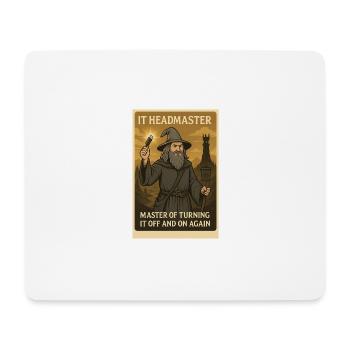 IT-Direktor - Mousepad (Querformat) - Weiß - Vorne