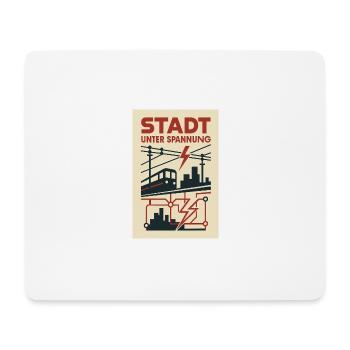 City Under Voltage Subway Lightning Current Metropolis - Mouse Pad (horizontal) - white - Front