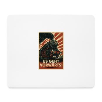 Railways Moving forward - Mouse Pad (horizontal) - white - Front