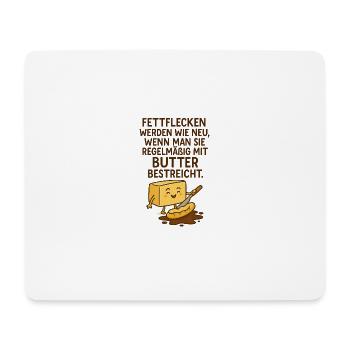 Stains Butter Saying - Mouse Pad (horizontal) - white - Front