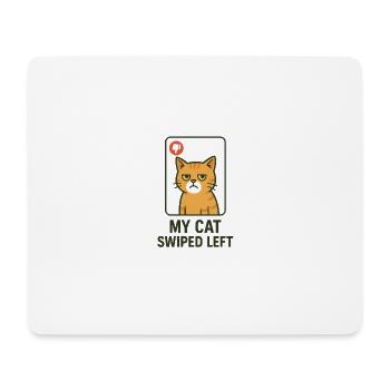 Meine Katze hat links geswiped Dating App - Mousepad (Querformat) - Weiß - Vorne