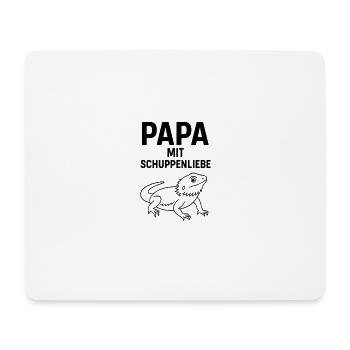 Gecko Holder Propriétaire Papa Scale Love - Tapis de souris (format paysage) - blanc - Devant
