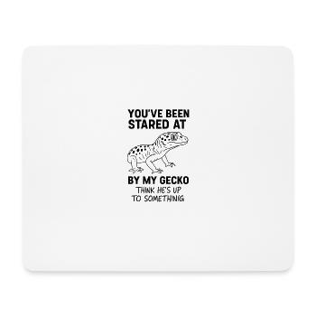 Stared at by my gecko - Mouse Pad (horizontal) - white - Front