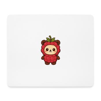 BearyBerry, Himbeerbärchen, fruchtig süß - Mousepad (Querformat) - Weiß - Vorne