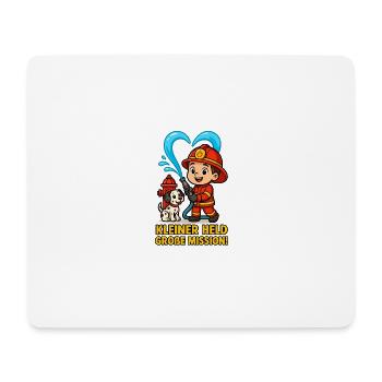 Little Hero Big Mission - Mouse Pad (horizontal) - white - Front