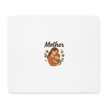 Mutter - Mousepad (Querformat) - Weiß - Vorne