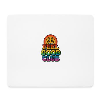 Feel Good Club-Colorful Retro Shirt - Mouse Pad (horizontal) - white - Front