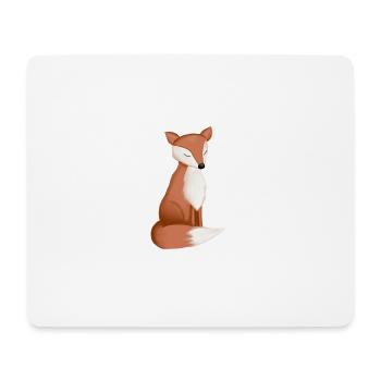 Fuchs - Mousepad (Querformat) - Weiß - Vorne