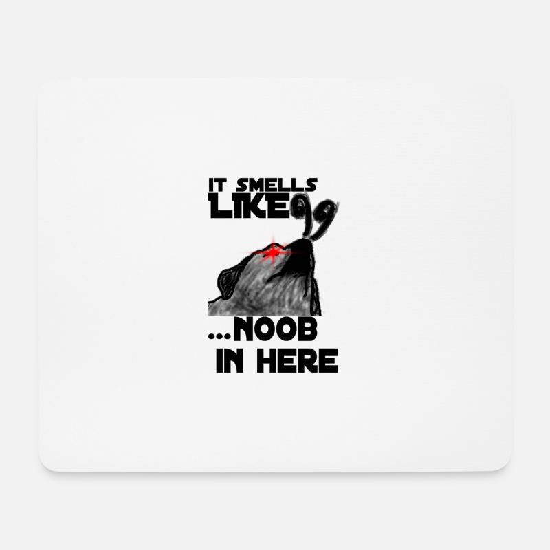 Noob Gaming Gamer Pro - Mousepad (Querformat) - Weiß