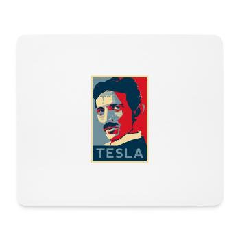 NIKOLA TESLA - Mouse Pad (horizontal) - white - Front