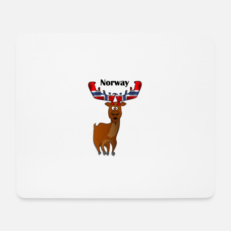 Norway Elg - Mouse Pad (horizontal) - white