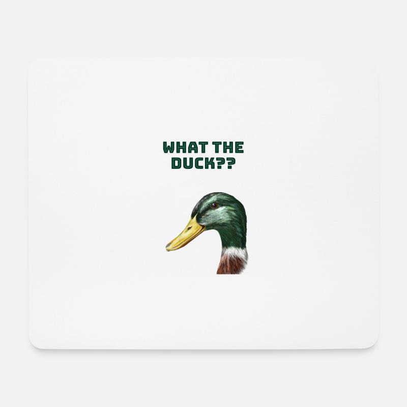 What the duck?? - Mousepad (Querformat) - Weiß