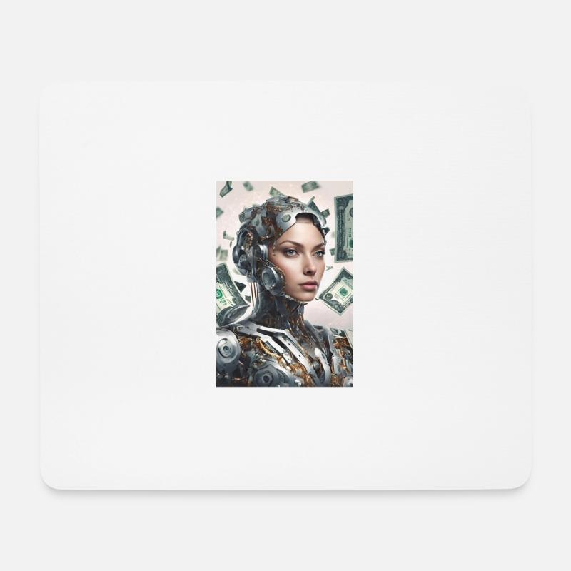 Künstliche Intelligenz, die Erfolgskombination - Mousepad (Querformat) - Weiß