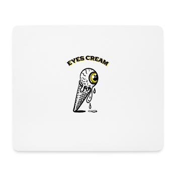 Eyes Cream - Tapis de souris (format paysage) - blanc - Devant