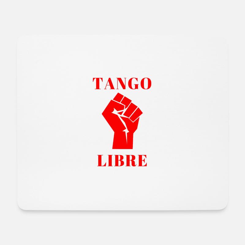 Tango Libre in Red - Mouse Pad (horizontal) - white